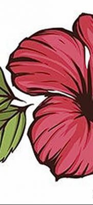 снимка на татуировка на хибискус от 20.04.2018 г. №041 - татуировка хибискус -