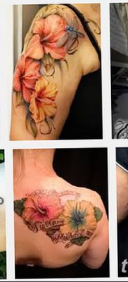 снимка на татуировка Hibiscus от 20.04.2018 №043 - татуировка Hibiscus -