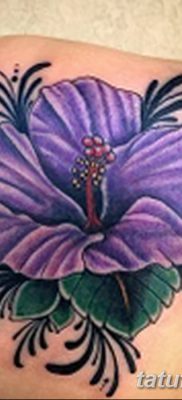 снимка на татуировка на хибискус от 20.04.2018 г. №045 - татуировка хибискус -