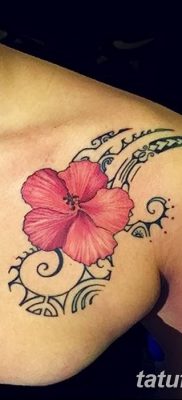 снимка на татуировка Hibiscus от 20.04.2018 г. №047 - татуировка Hibiscus -