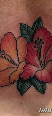 снимка на татуировка Hibiscus от 20.04.2018 г. №047 - татуировка Hibiscus - 37354363