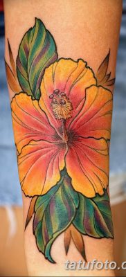 снимка на татуировка на хибискус от 20.04.2018 г. №050 - татуировка хибискус -