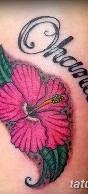 снимка на татуировка на хибискус от 20.04.2018 г. №057 - татуировка хибискус -