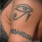 татуировка око на планина №186 - уникална версия на картината, която може успешно да се използва за прецизиране и прилагане като татуировка на окото на планината в триъгълник