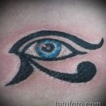татуировка око на планина №972 - уникална версия на картината, която може успешно да се използва за прецизиране и нанасяне на татуировка на китката като планина за око
