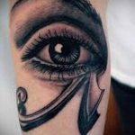 татуировка око на планина номер 975 - готина версия на картината, която може да се използва добре за промяна и прилагане като амулет за татуировка на планина