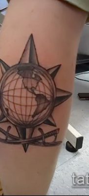 Снимка на татуировка на глобус - примерна рисунка - 26052017 - пример - 011 глобус за татуировка