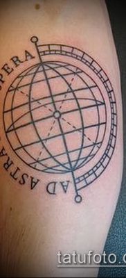 Снимка на татуировка на глобус - примерна рисунка - 26052017 - пример - 013 глобус за татуировка