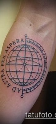 Снимка на татуировка на глобус - примерна рисунка - 26052017 - пример - 015 глобус за татуировка