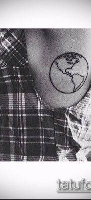 Снимка на татуировка на глобус - примерна рисунка - 26052017 - пример - 016 глобус за татуировка