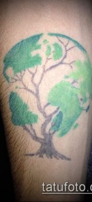 Снимка на татуировка на глобус - примерна рисунка - 26052017 - пример - 026 глобус за татуировка