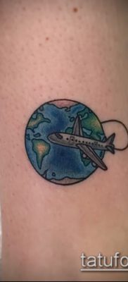 Снимка на татуировка на глобус - примерна рисунка - 26052017 - пример - 028 глобус за татуировка