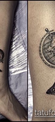 Снимка на татуировка на глобус - примерна рисунка - 26052017 - пример - 029 глобус за татуировка