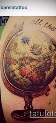 Снимка на татуировка на глобус - примерна рисунка - 26052017 - пример - 031 глобус за татуировка
