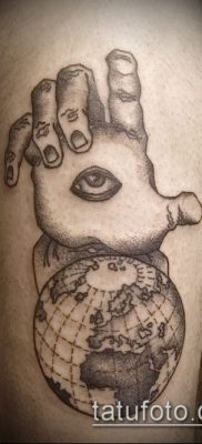 Снимка на татуировка на глобус - пример за рисунка - 26052017 - пример - 036 глобус за татуировки 2342