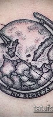 Снимка на татуировка на глобус - пример за рисунка - 26052017 - пример - 043 глобус за татуировки