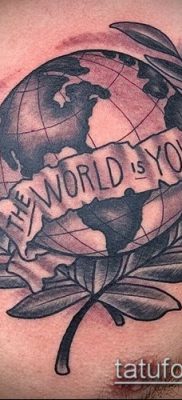 Снимка на татуировка на глобус - примерна рисунка - 26052017 - пример - 046 глобус за татуировка