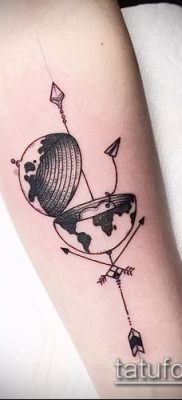 Снимка на татуировка на глобус - примерна рисунка - 26052017 - пример - 047 глобус за татуировка