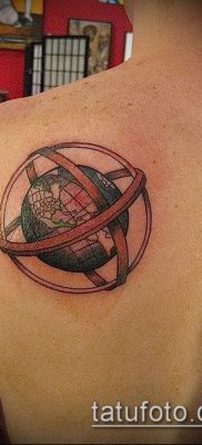 Снимка на татуировка на глобус - примерна рисунка - 26052017 - пример - 048 глобус за татуировка