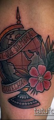 Снимка на татуировка на глобус - примерна рисунка - 26052017 - пример - 056 глобус за татуировка