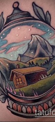 Снимка на татуировка на глобус - пример за рисунка - 26052017 - пример - 058 глобус за татуировки