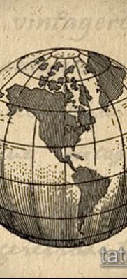 Снимка на татуировка на глобус - примерна рисунка - 26052017 - пример - 060 глобус за татуировка