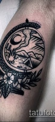 Снимка на татуировка на глобус - примерна рисунка - 26052017 - пример - 063 глобус на татуировка