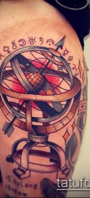Снимка на татуировка на глобус - примерна рисунка - 26052017 - пример - 064 глобус за татуировка