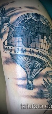 Снимка на татуировка на глобус - примерна рисунка - 26052017 - пример - 066 глобус за татуировка