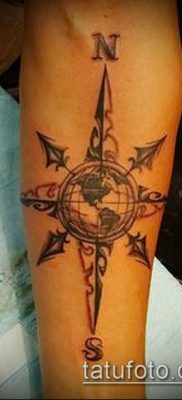 Снимка на татуировка на глобус - примерна рисунка - 26052017 - пример - 069 глобус на татуировка