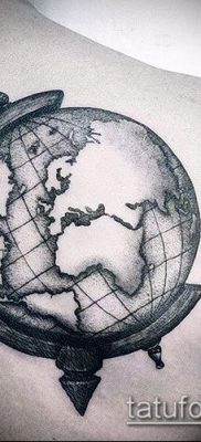 Снимка на татуировка на глобус - примерна рисунка - 26052017 - пример - 070 глобус за татуировка