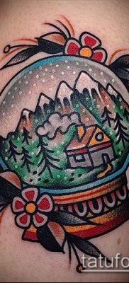 Снимка на татуировка на глобус - примерна рисунка - 26052017 - пример - 071 глобус за татуировка