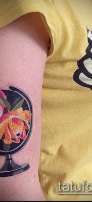 Снимка на татуировка на глобус - примерна рисунка - 26052017 - пример - 081 глобус за татуировка