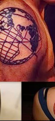 Снимка на татуировка на глобус - примерна рисунка - 26052017 - пример - 083 глобус за татуировка