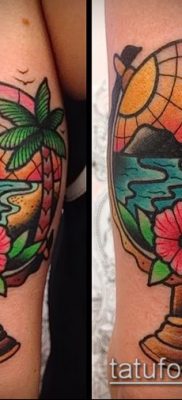 Снимка на татуировка на глобус - пример за рисунка - 26052017 - пример - 088 глобус за татуировки