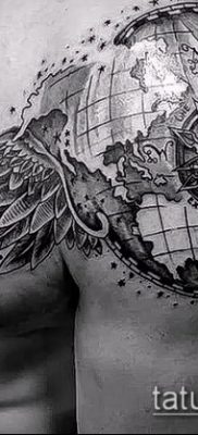 Снимка на татуировка на глобус - примерна рисунка - 26052017 - пример - 090 глобус за татуировка