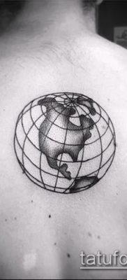 Снимка на татуировка на глобус - пример за рисунка - 26052017 - пример - 091 глобус за татуировки