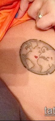 Снимка на татуировка на глобус - пример за рисунка - 26052017 - пример - 092 глобус за татуировки