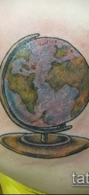 Снимка на татуировка на глобус - примерна рисунка - 26052017 - пример - 095 глобус за татуировка