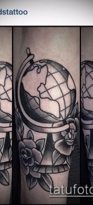 Снимка на татуировка на глобус - пример за рисунка - 26052017 - пример - 096 глобус за татуировки