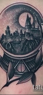 Снимка на татуировка на глобус - примерна рисунка - 26052017 - пример - 098 глобус на татуировката