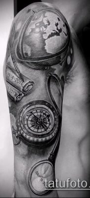Снимка на татуировка на глобус - примерна рисунка - 26052017 - пример - 099 глобус за татуировка
