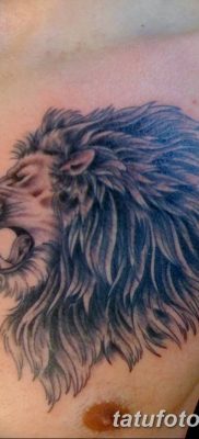 Fotó oroszlánfejű tetoválásról 2018.08.08. №121 - oroszlán tetoválófej -
