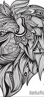 Fotó oroszlánfejű tetoválásról 2018.08.08. №033 - oroszlán tetoválófej -