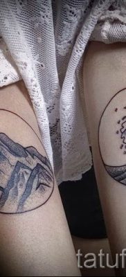 Снимка на планинска татуировка - за статия за значението на татуировка с модел на планина - tatufoto.ru - 47