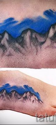 Снимка на планинска татуировка - за статия за значението на татуировка с модел на планина - tatufoto.ru - 15