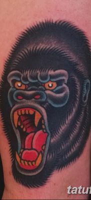 снимка на татуировка на горила от 27.08.2017 г. №116 - Горила татуировка -