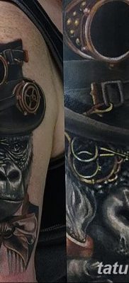 снимка на татуировка на горила от 27.08.2017 г. №125 - Горила татуировка -