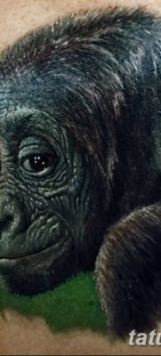 снимка на татуировка на горила от 27.08.2017 г. №128 - Горила татуировка -