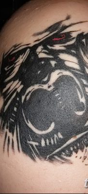 снимка на татуировка на горила от 27.08.2017 г. №138 - Горила татуировка -